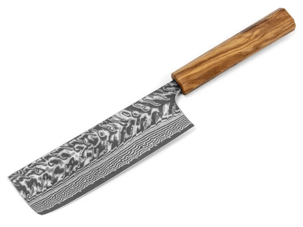 Damastmesser Nakiri 165 SG2, 63 Lagen, Olive 14 Damastmesser Nakiri 165 SG2, 63 Lagen, Olive – Bild 12