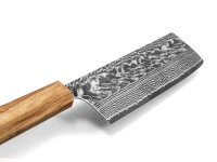 Damastmesser Nakiri 165 SG2, 63 Lagen, Olive 6 Damastmesser Nakiri 165 SG2, 63 Lagen, Olive – Bild 4