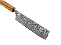 Damastmesser Nakiri 165 SG2, 63 Lagen, Olive 9 Damastmesser Nakiri 165 SG2, 63 Lagen, Olive – Bild 7