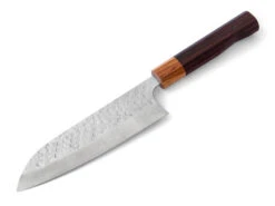 Damastmesser Santoku 165 Rose Ebony, 35 Lagen -Berühmter Geschirr Laden damastmesser santoku 165 rose ebony 35 lagen 1