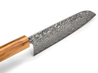 Damastmesser Santoku 170 SG2, 63 Lagen, Olive 7 Damastmesser Santoku 170 SG2, 63 Lagen, Olive – Bild 5