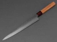 Damastmesser Sujihiki 240, VG-10, Hammerschlag 10 Damastmesser Sujihiki 240, VG-10, Hammerschlag – Bild 8