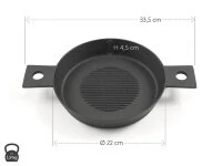 Gusseisen Grillpfanne DUO 8 Gusseisen Grillpfanne DUO – Bild 6