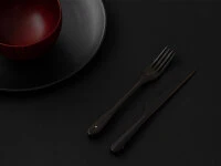 Holz Gabel L, Ebony 6 Holz Gabel L, Ebony – Bild 4