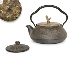 Japanische Teekanne Gusseisen Plum, 0,5 L -Berühmter Geschirr Laden japanische teekanne gusseisen plum 0 5 l 1