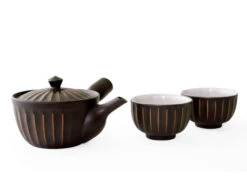 Japanisches Teeservice Kiku Kokudei, 3-teilig, Banko Yaki -Berühmter Geschirr Laden japanisches teeservice kiku kokudei 3 teilig banko yaki 1