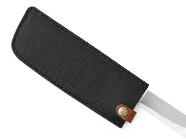 Messerhülle Leder Nakiri, Schwarz 10 Messerhülle Leder Nakiri, Schwarz – Bild 8