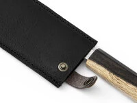 Messerhülle Leder Nakiri, Schwarz 5 Messerhülle Leder Nakiri, Schwarz – Bild 3