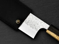 Messerhülle Leder Nakiri, Schwarz 6 Messerhülle Leder Nakiri, Schwarz – Bild 4