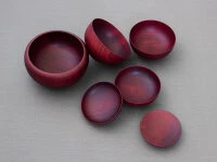 Oryoki Schalenset Rot 7 Oryoki Schalenset Rot – Bild 5