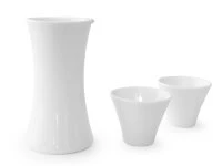Sake Set Gen, Arita Porzellan, Weiß