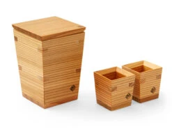 Sake Set Tokuri, Holz -Berühmter Geschirr Laden sake set tokuri holz 1