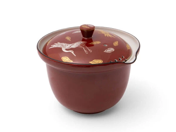 Shiboridashi Teekanne Akaji Kingin Tsuru, 230 Ml 10 Shiboridashi Teekanne Akaji Kingin Tsuru, 230 Ml – Bild 8