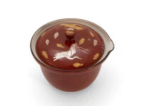 Shiboridashi Teekanne Akaji Kingin Tsuru, 230 Ml 4 Shiboridashi Teekanne Akaji Kingin Tsuru, 230 Ml – Bild 2