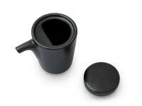 Sojasoßenkännchen, Porzellan Schwarz 5 Sojasoßenkännchen, Porzellan Schwarz – Bild 3