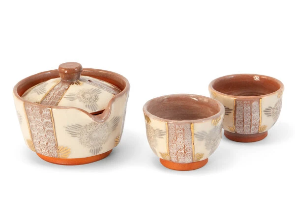 Teeservice Shiboridashi Shino Hanamishima, 3-teilig 15 Teeservice Shiboridashi Shino Hanamishima, 3-teilig – Bild 13