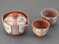 Teeservice Shiboridashi Shino Hanamishima, 3-teilig 14 Teeservice Shiboridashi Shino Hanamishima, 3-teilig – Bild 12